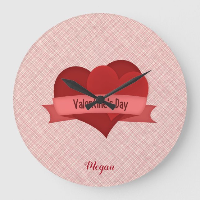 Grande Horloge Ronde Casques rouges monogrammés (Recto)