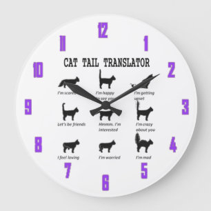 GRANDE HORLOGE RONDE CAT TAIL TRANSLATOR