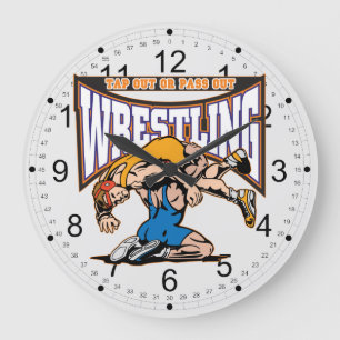 Grande Horloge Ronde Catcheurs