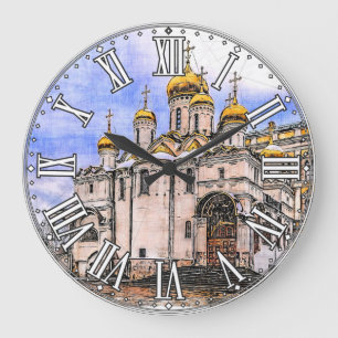 Grande Horloge Ronde Cathédrale de l'Annonciation. Kremlin de Moscou. 