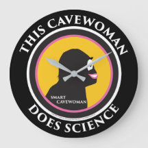 Cavewoman de Smart de la Science d'horloge murale
