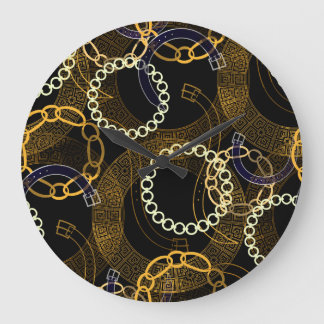 Grande Horloge Ronde Ceintures créatives Chaînes grecques Mix
