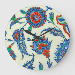 Grande Horloge Ronde céramique d'iznik