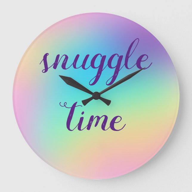 Grande Horloge Ronde C'est Always Snuggle Time ! Clock (homonymie) (Recto)