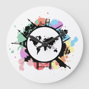 Grande Horloge Ronde C'est le temps de déplacement