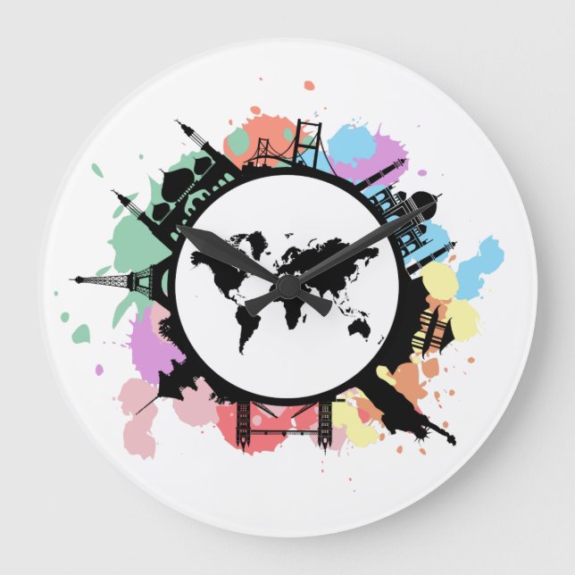 Grande Horloge Ronde C'est le temps de déplacement (Recto)