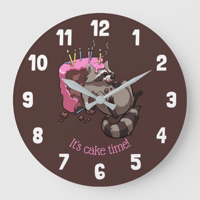 Grande Horloge Ronde C'est l'heure du gâteau ! Gâteau d'anniversaire de (Recto)