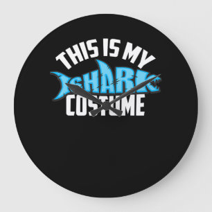 Grande Horloge Ronde C'Est Mon Costume De Requin Sea Creatme