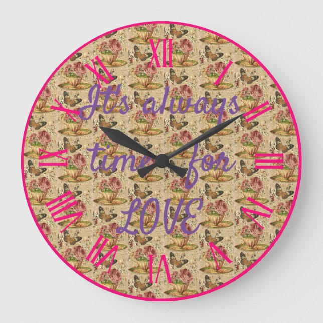 Grande Horloge Ronde C'est toujours le temps de l'amour (Recto)