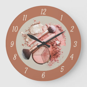 Grande Horloge Ronde Cette palette de maquillage cosmétique rose blush