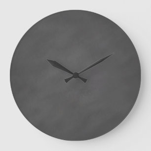 Grande Horloge Ronde Chalkboard Gray Background