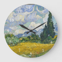 Champ de blé Van Gogh avec Cyprès