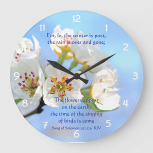 Grande Horloge Ronde Chanson de 2h11 de Solomon - 12a les fleurs