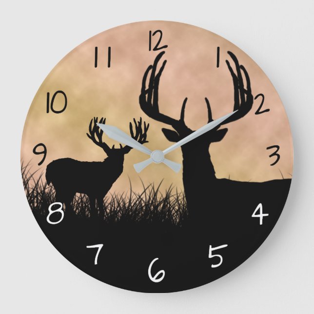 Grande Horloge Ronde Chasse aux cerfs (Recto)