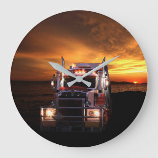 Grande Horloge Ronde Chauffeur de camion