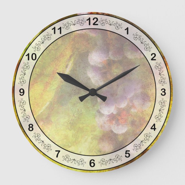 Grande Horloge Ronde Chef - Vin - Raisins (Recto)