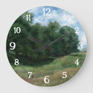 Grande Horloge Ronde Chemin de campagne pittoresque - Design paysager V