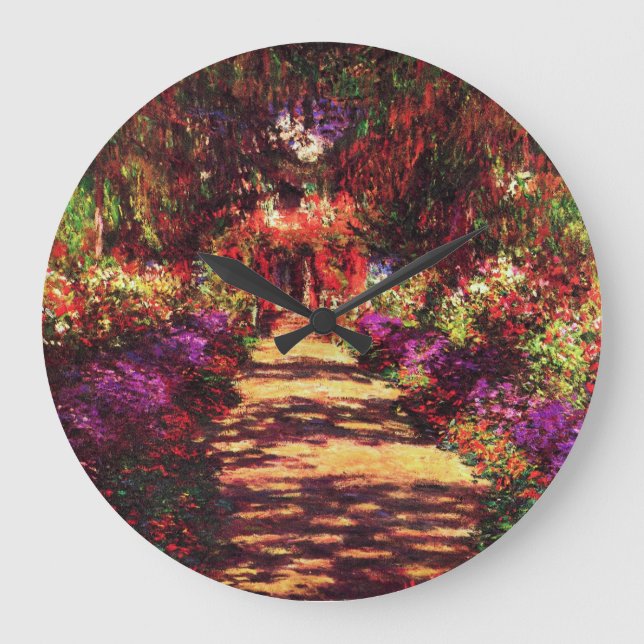 Grande Horloge Ronde Chemin du jardin par Claude Monet (Recto)