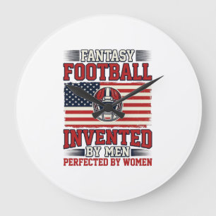 Grande Horloge Ronde Chemise de sport vintage femmes de football fantas