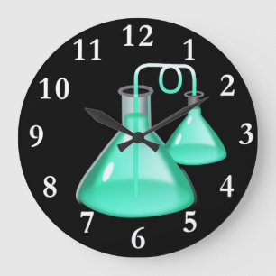 Grande Horloge Ronde Chemistry Flasks