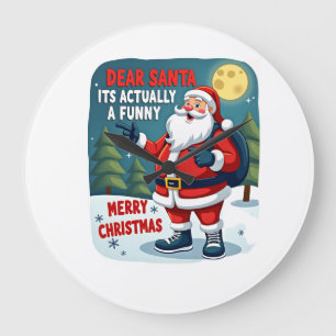 Grande Horloge Ronde Cher père noël c'est en fait une histoire drôlechr