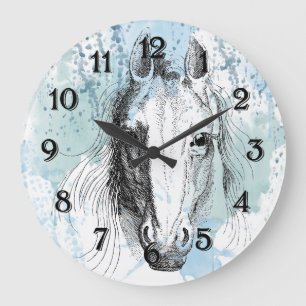 Grande Horloge Ronde Cheval