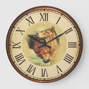 Grande Horloge Ronde Chevaux