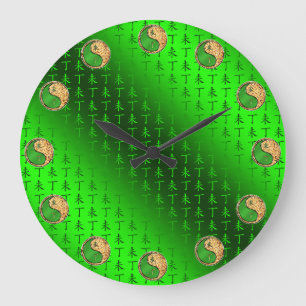 Grande Horloge Ronde Chèvre de feu