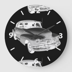 Grande Horloge Ronde Chevrolet Fleetmaster 1948 Antique Car Art