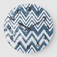 Chevron Grunge Bleu et Blanc