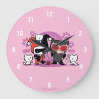 Chibi Harley Quinn Et Chibi Catwoman Avec Des Chat