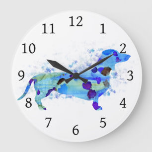 Grande Horloge Ronde Chien 160 Teckel Dachshund