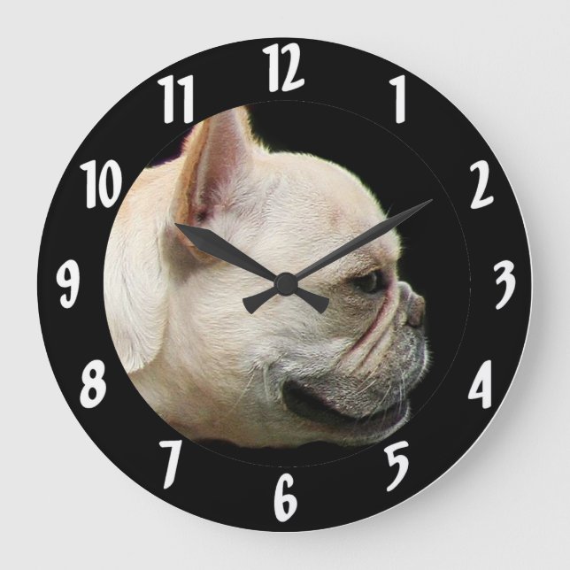 Grande Horloge Ronde Chiffre de taureau français (Recto)