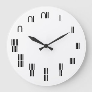 Grande Horloge Ronde Chiffres égyptiens anciens