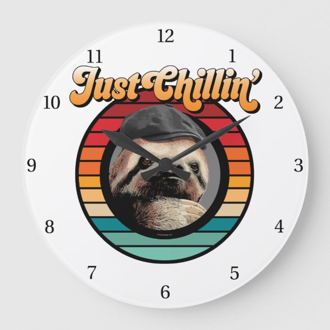 Grande Horloge Ronde Chillin' Sloth (Recto)