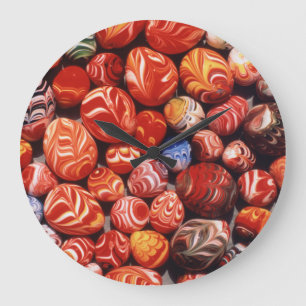 Grande Horloge Ronde Chine, Tombeaux Ming, Souvenirs en Verre Peint