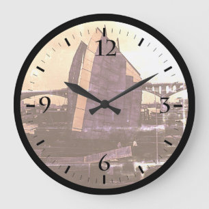 Grande Horloge Ronde Chine vintage Changsha xiang jiang bateau Gros Clo