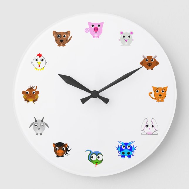Grande Horloge Ronde Chinese Zodiac Animals (Recto)