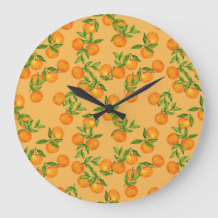 Grande Horloge Ronde Chinois d'inspiration japonaise, aquarelle