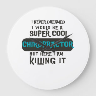 Grande Horloge Ronde Chiropractor super cool