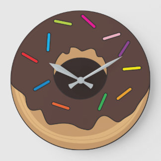 Grande Horloge Ronde Chocolate Glazed Donut with Sprinkles