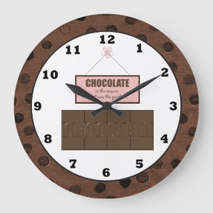 Grande Horloge Ronde Chocolate Is The Answer what is the ? Wall clock