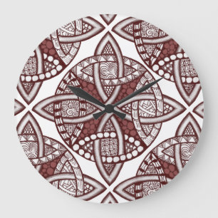 Grande Horloge Ronde Choisissez votre couleur Celtic Knot Décor Motif L