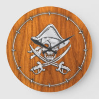 Chrome comme Pirate sur la plaque de teck