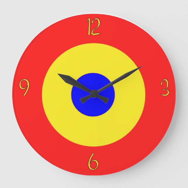 Grande Horloge Ronde Cible Bullseye (Recto)