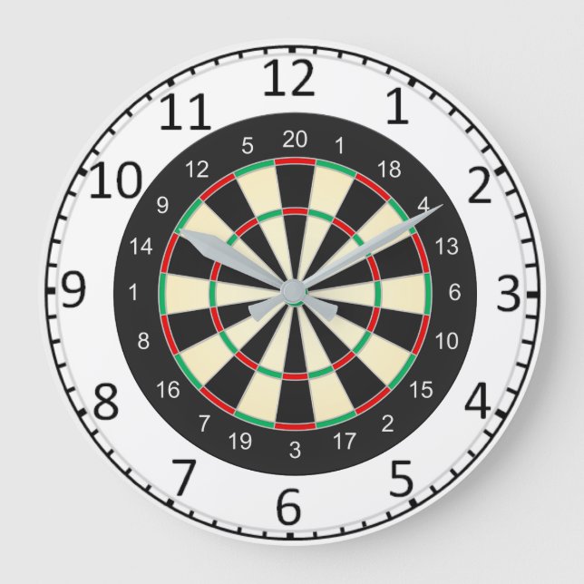 Grande Horloge Ronde Cible de flechettes (Recto)