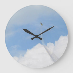Grande Horloge Ronde Ciel et avion