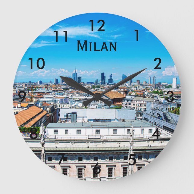 Grande Horloge Ronde Ciel Milan en Italie (Recto)