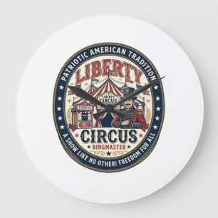 Grande Horloge Ronde Cirque de la Liberté Patriotique Patriotique Cirqu