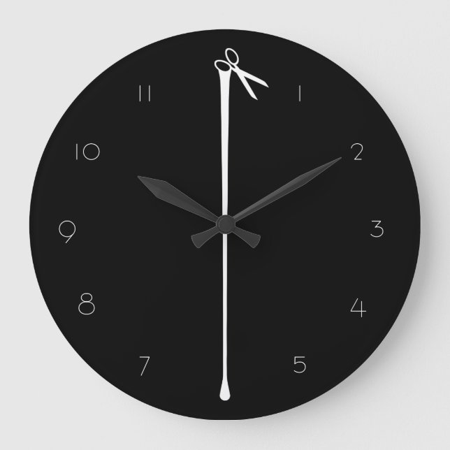Grande Horloge Ronde Ciseaux BLACK BLACK MELTPOINT (Recto)